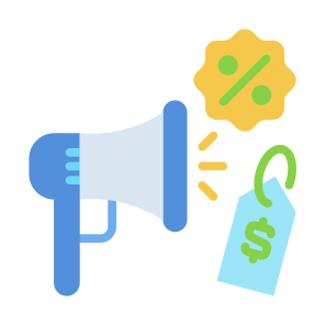 Promotion, Announce, Discount, Speaker, Marketing icon