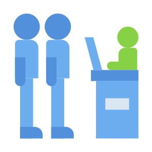 Queue, People, Wait, Service, Line, Order  icon