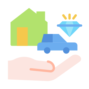 Asset, Car, Diamond, Real Estate, Living  icon