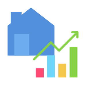 House Market, House, Increase, Property, Statistics icon
