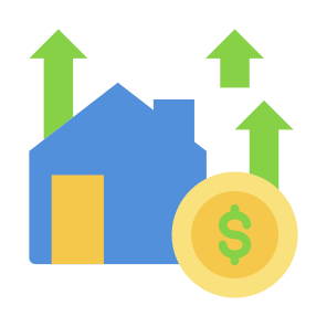 Property Investment, Home, Property, Increase, Investment, Money icon