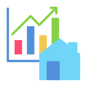 Trends, Real Estate, Growth, Investment, Property icon