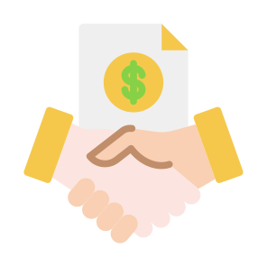 Agreement, Business, Dollar, Contract, Handshake, Partnership, Investor icon