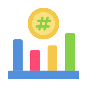 Hash Rate, Money, Graph, Statistic, Bar Chart  icon