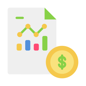 Report, Money, File, Dollar, Financial, Analysis, Presentation, Finance, Profit icon