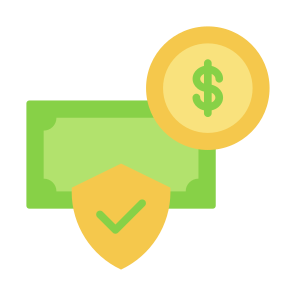 Security, Money, Shield, Dollar, Bill, Pay, Protection, Protected, Banking icon