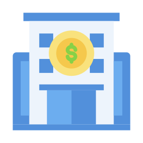 Bank, Money, Business, Savings, Finance, Architecture And City icon