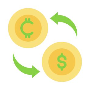 Exchange, Currency, Conversion, Rate, Money  icon