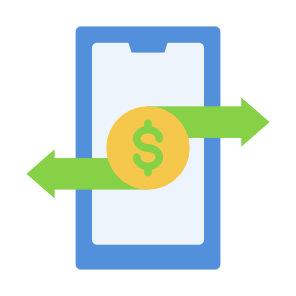 Online Transfer, Mobile Phone, Transfer Money, Mobile Banking, Online Payment icon