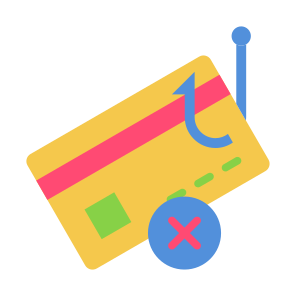 Phishing, Hack, Credit Card, Payment, Money  icon
