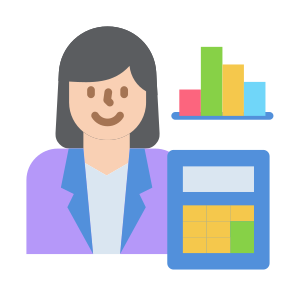 Accountant Woman, Accountant, Consultant, Professions And Jobs, Administrator, Woman icon