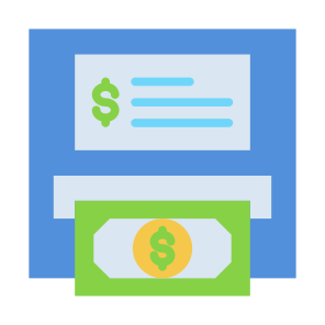 Atm Machine, Cash Withdrawal, Bank, Atm, Withdraw, Money  icon