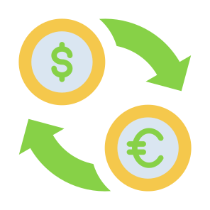 Money Exchange, Money, Exchange, Currency, Dollar, Euro icon