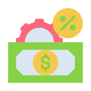 Money Management, Money, Management, Tax, Payment, Percentage   icon
