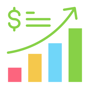 Sales Growth, Sales, Growth, Profit Up, Increase, Chart  icon
