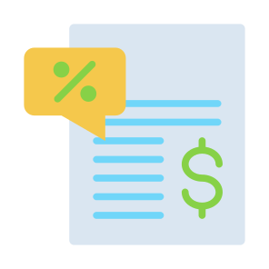Tax Payment, Taxes, Finance, Percentage, Payment, Document  icon