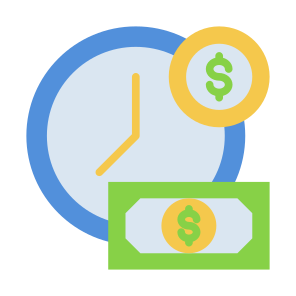 Time Is Money, Time And Date, Clock, Time, Money, Efficiency,   icon