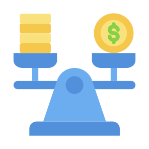 Balance, Scale, Money, Expense, Spending icon