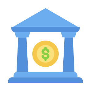 Bank, Building, Finance, Savings, Money icon