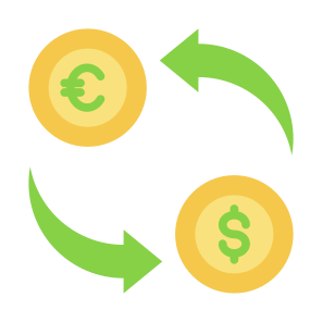 Exchange, Money, Coin, Transaction, Payment icon
