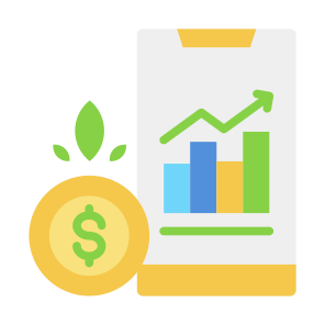 Profit, Money, Growth, Revenue, Statistics icon