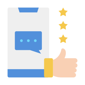 Review, Feedback, Rating, Thumb Up, Hands And Gestures  icon