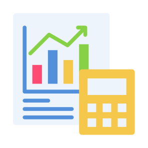 Calculation, Financial Statement, Statistics, Report, Investment  icon