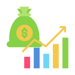 Capitalization, Market, Stocks, Investment, Financial icon