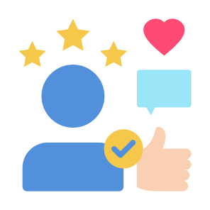 Customer Review, Like, Customer Feedback, Satisfaction, Communication  icon