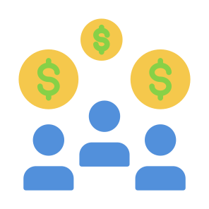 Customer, Team, Consumer, Investor, Money icon