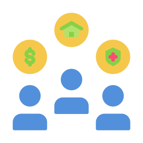 Employee Benefit, House, Insurance, Incentive, Wellness icon