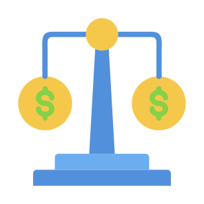 Equity, Money, Economy, Control, Balance  icon