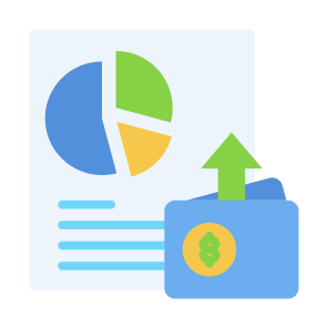 Expense, Money, Allocation, Segmentation, Spend icon