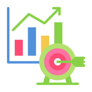 Goal, Target, Strategy, Marketing, Investment icon