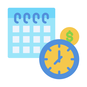 Long Term Debt, Schedule, Payment, Loan, Calendar icon