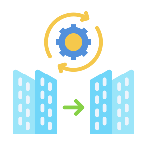 Merger, Company, Join, Collaboration, Corporate  icon