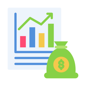 Monetary, Report, Investment, Income, Growth icon