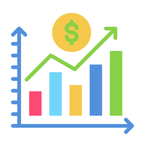 Profitable, Increase, Sales, Investment, Growth icon