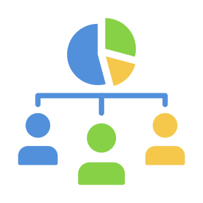 Shareholder, Networking, Users, Pie Chart, Market Share icon
