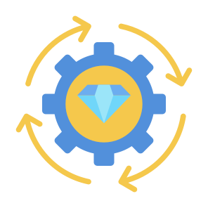 Value, Benefit, Valuable, Optimization, Diamond icon