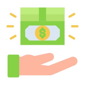 Cash Payment, Cash, Payment, Income, Salary, Money icon