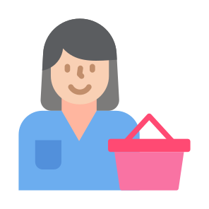 Consumer, User, Buyer, Shopping, Shopping Bag, Basket icon