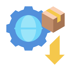 Import Product, Import, Product, Global, International, Worldwide  icon