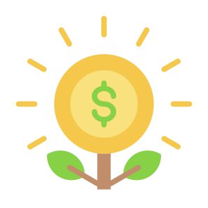 Money Growth, Money, Growth, Profit, Sprout, Invest  icon
