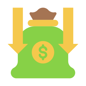 Reduce Cost, Cost, Reduce, Decrease, Money, Price icon