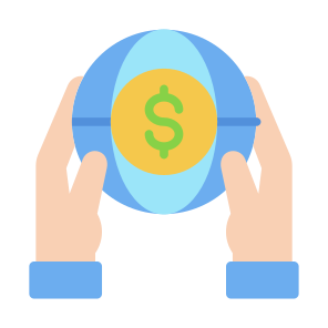 World Financial, Money, Globalization, Global Economy, Open Economy, Global Finance icon