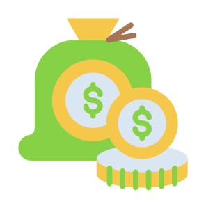Finance, Coins, Money, Cash, Money Bag, Currency icon