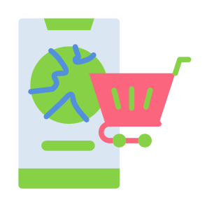 Global Shopping, Commerce, Online Shop, Shopping Cart, Shopping, Shop icon