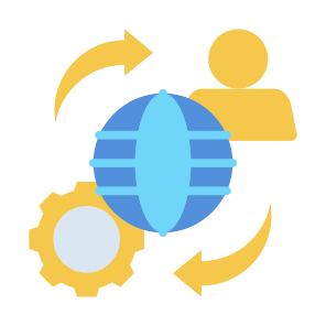 Outsourcing, Process, Global, Employee, Worker, Management icon