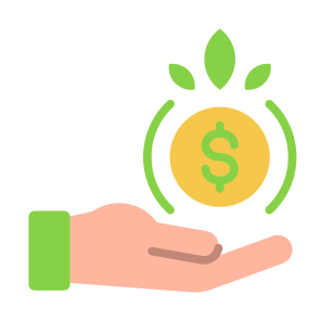 Profit Investment,  Profit, Investment, Sustainability, Green Economy, Sustainable Growth icon